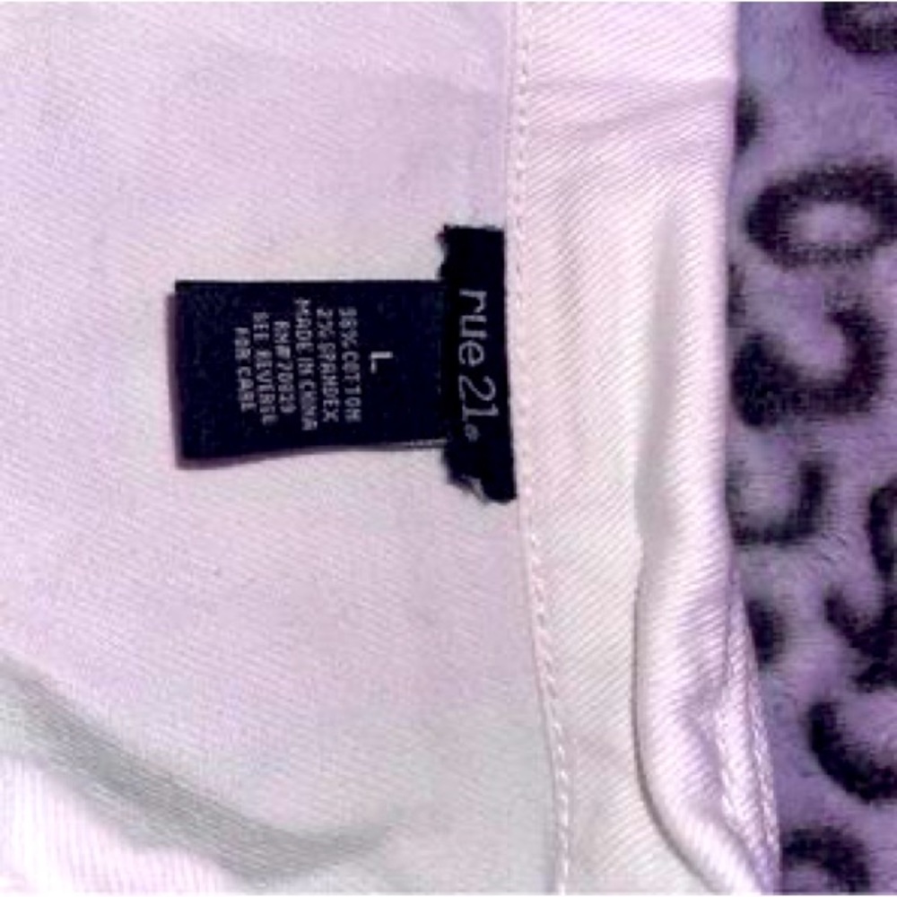 Rue 21 white cropped jean jacket